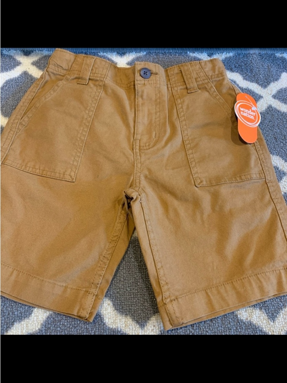 Boys brown carpenter khaki shorts NWT size 8